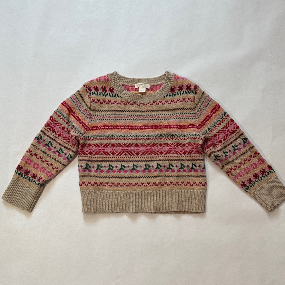 Crewcuts Colorful Striped Girl’s Sweater